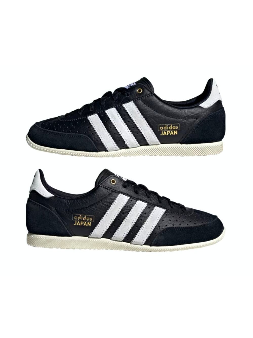 Adidas Women's Core Black Cloud White Gold Metallic Japan Shoes Size 7